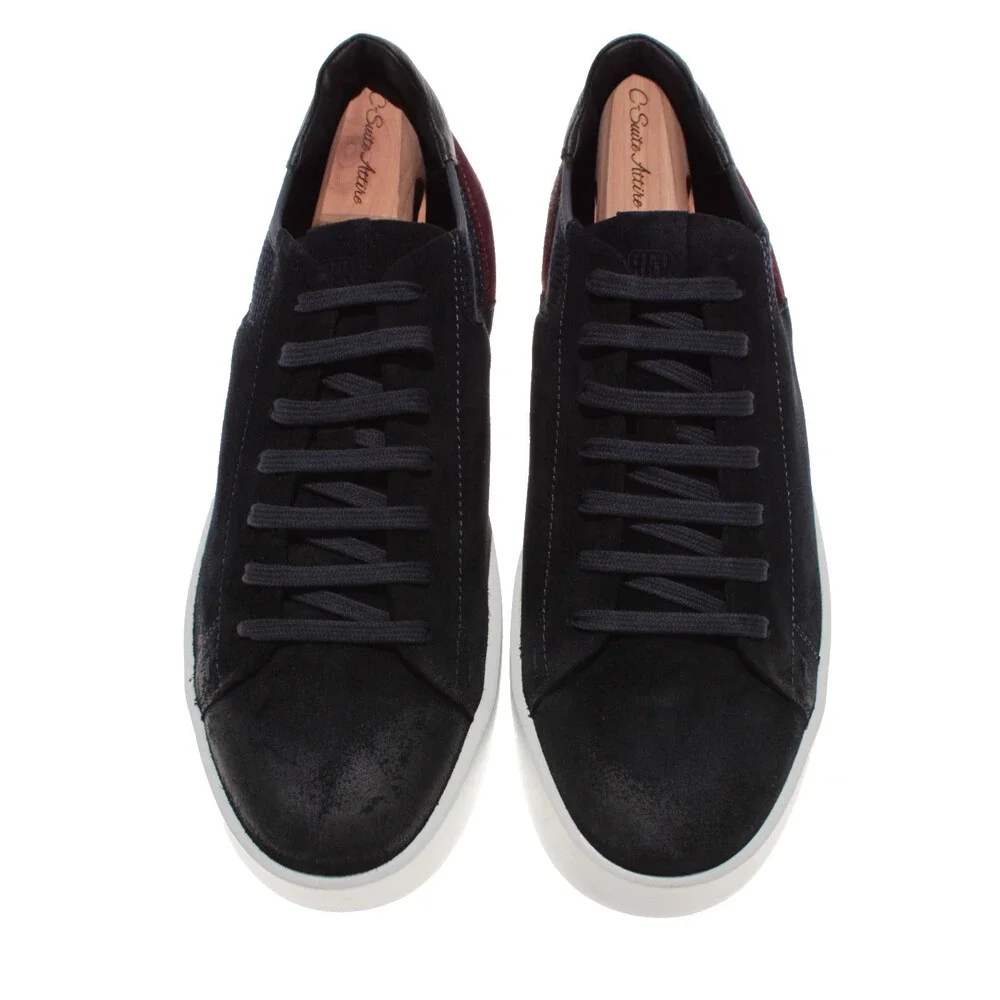 RFR Fabiano Ricci NWB Lace Up Sneakers Size 42.5 (US 9.5) in Navy Blue Suede